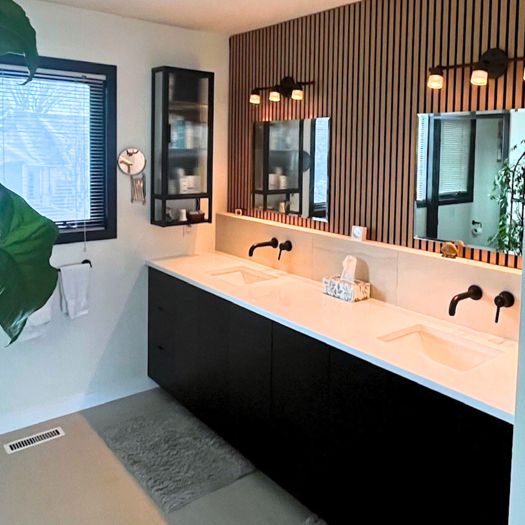 How To Use Wood Slat Panels to Transform Your Bathroom