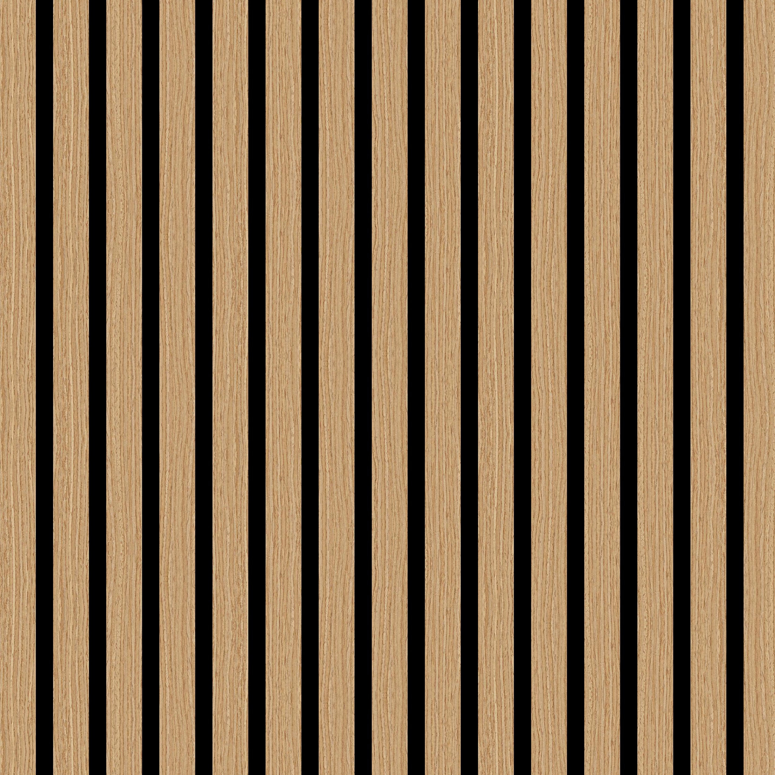 PANELUX™ Brown Oak (Black Felt) Acoustic Slat Wall Panel (9' Height)