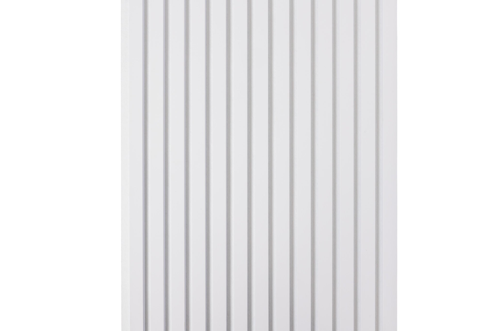PANELUX™ White Soft Touch (White Felt) Acoustic Slat Wall Panel (9' Height)