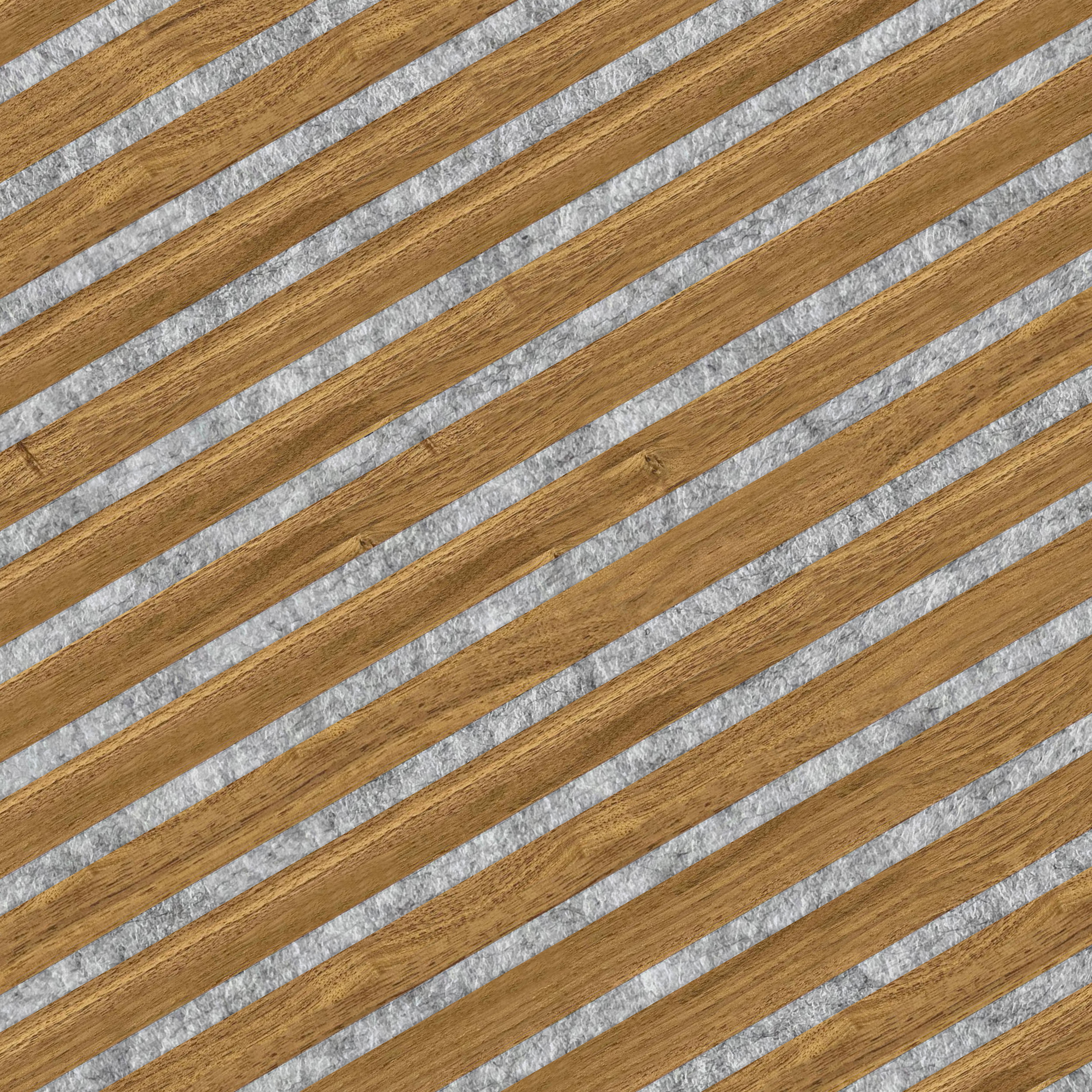 PANELUX™ Black Walnut (Grey Felt) Acoustic Slat Wall Panel (9' Height) - PICK UP PRICE ONLY