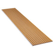 PANELUX™ Brown Oak (Light Camel Felt) Acoustic Slat Wall Panel (9' Height)