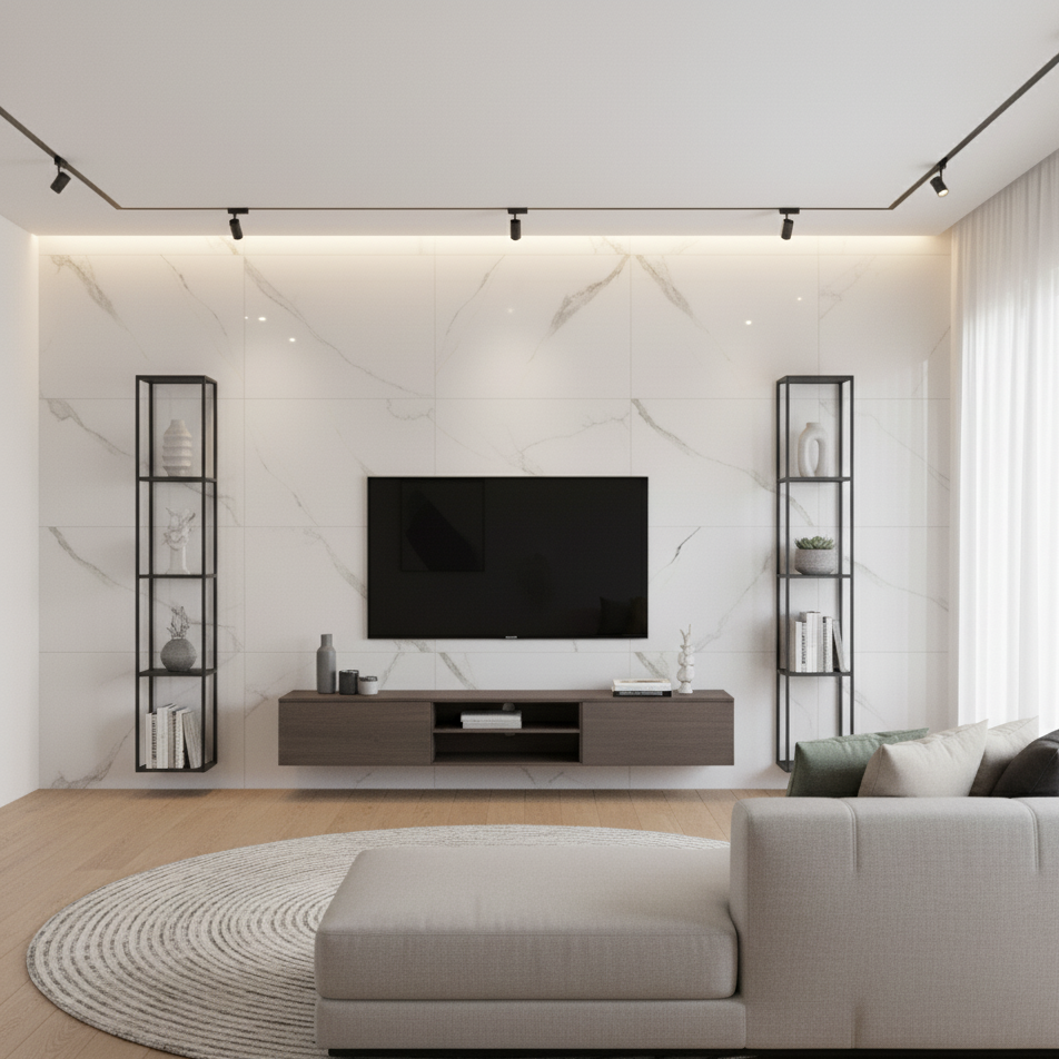 PANELUX™ marble Carrara White (4'x8') UV Marble Panel (2 pack) - PICKUP ONLY