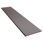 PANELUX™ Grey Soft Touch (Black Felt) Acoustic Slat Wall Panel (9' Height)