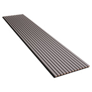 PANELUX™ Grey Soft Touch (Black Felt) Acoustic Slat Wall Panel (9' Height)