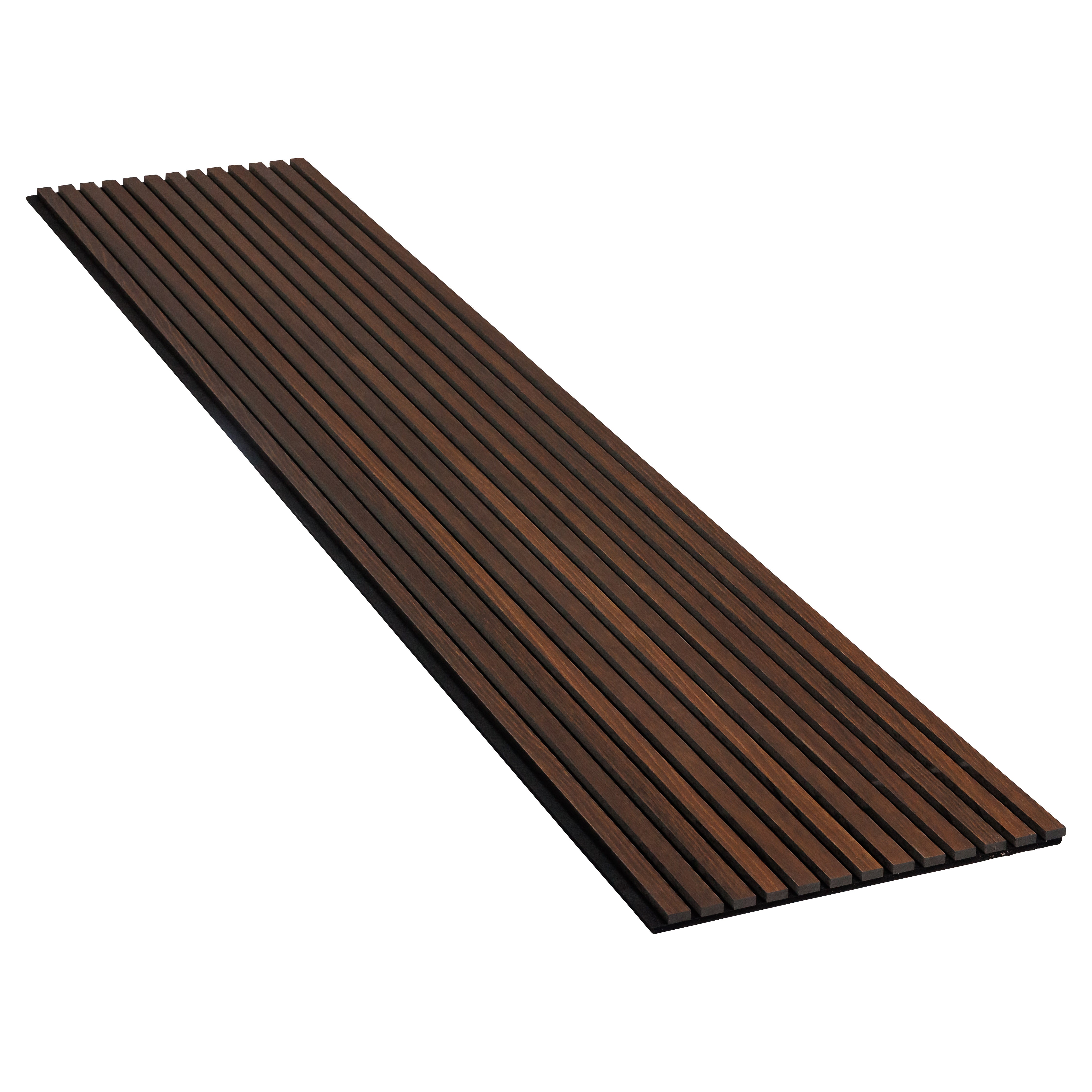 PANELUX™ Smoked Oak Acoustic Slat Wall Panel (9' Height)