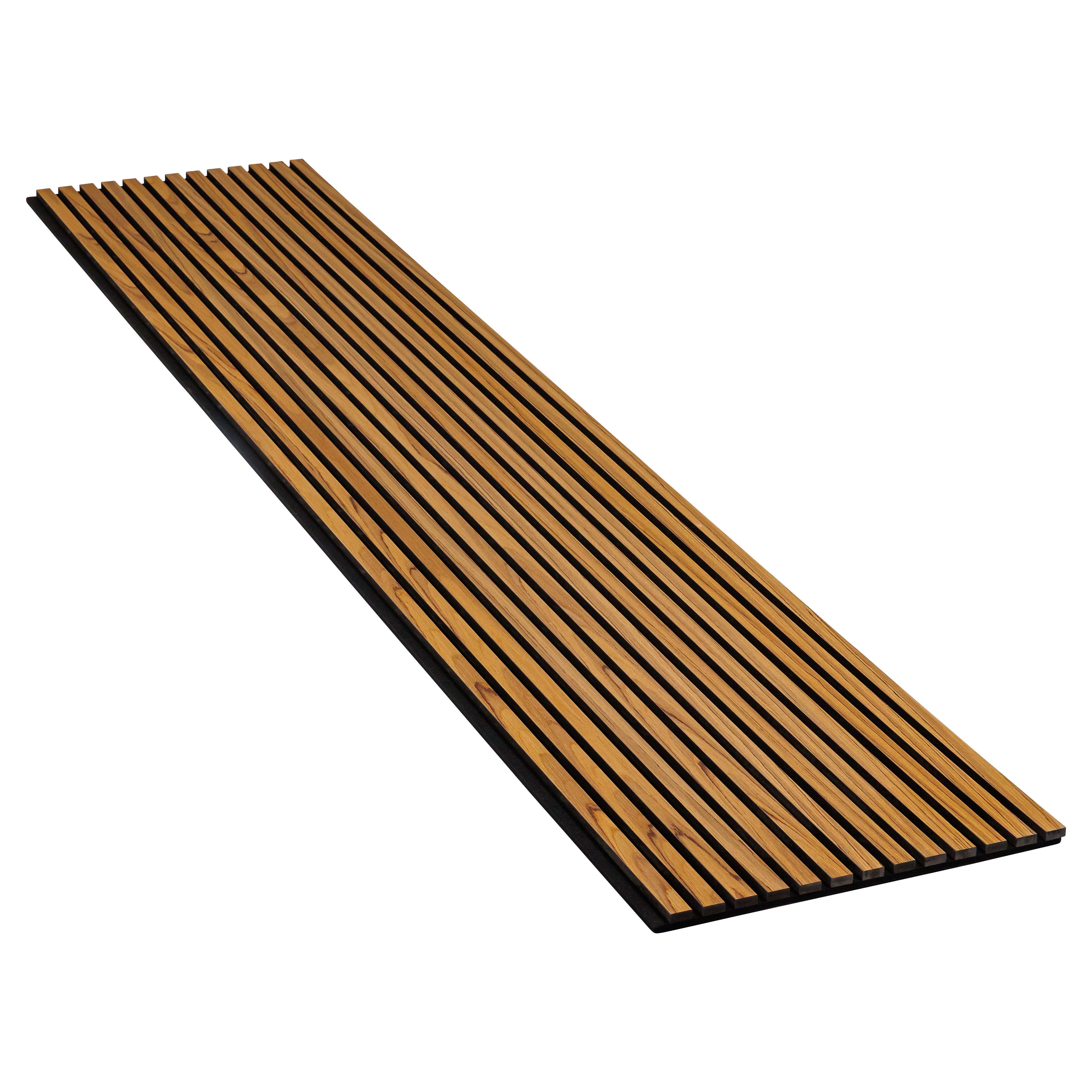 PANELUX™ Teak Acoustic Slat Wall Panel (9' Height)