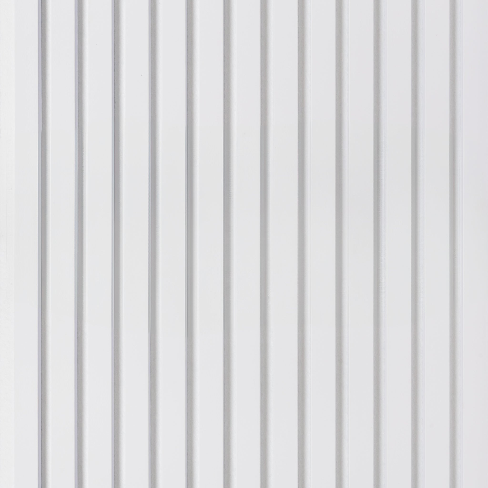 PANELUX™ White Soft Touch (White Felt) Acoustic Slat Wall Panel (9' Height)