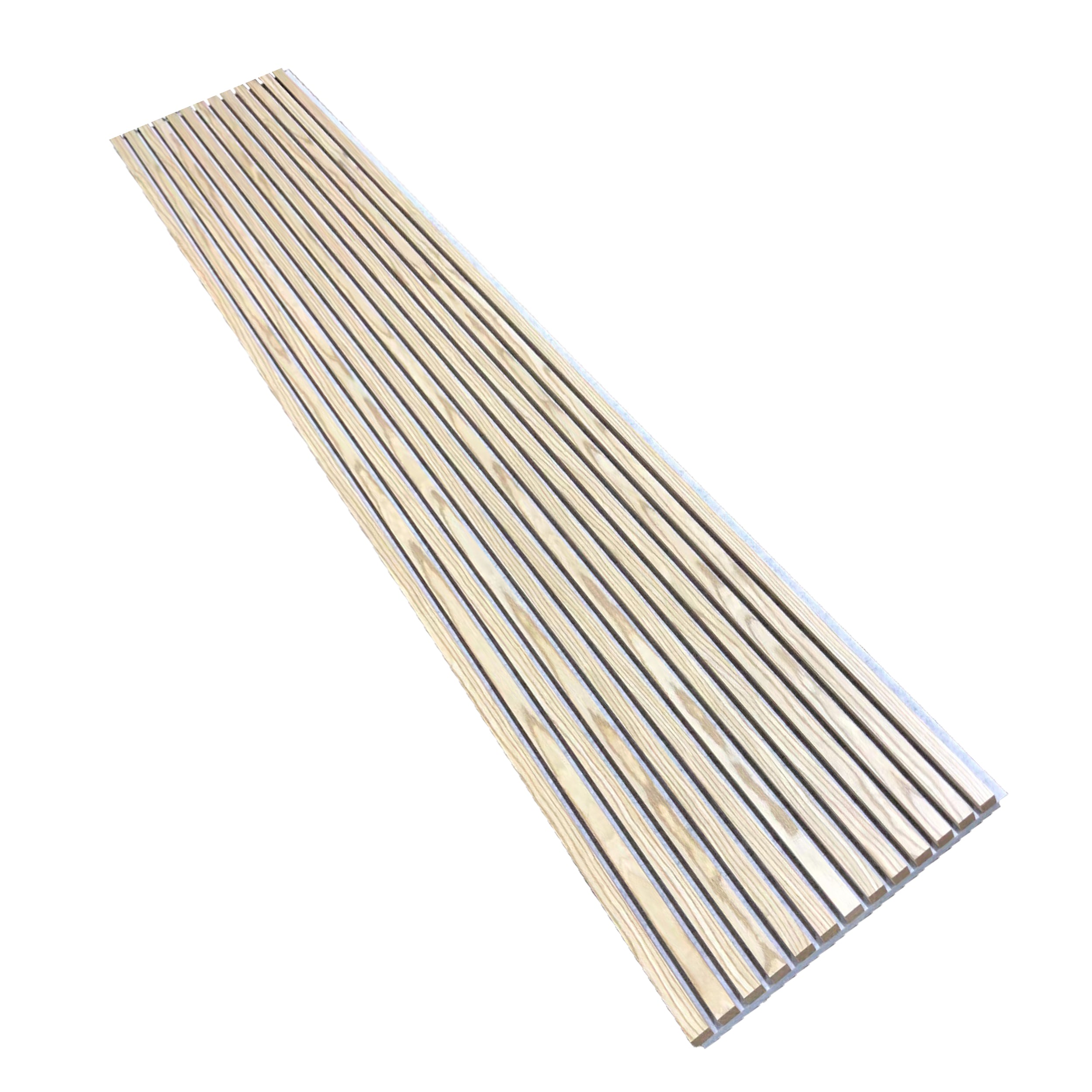 PANELUX™ Willow Wood (Grey Felt) Acoustic Slat Wall Panel (9' Height) - PICK UP PRICE ONLY